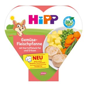 HIPP BIO od pokoleń danie gotowe, Jarzynki z ziemniakami i delikatnym schabem, po 1. roku życia 250 g