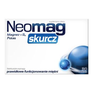 NEOMAG Skurcz tabletki, Magnez + B6 + Potas, suplement diety 30 szt.