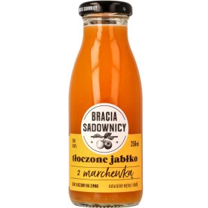 Bracia Sadownicy sok, tłoczone jabłko z marchewką 250 ml