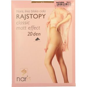 Naris Classic Matt Effect rajstopy, 20 den, Natural, rozm. 2; 1 para